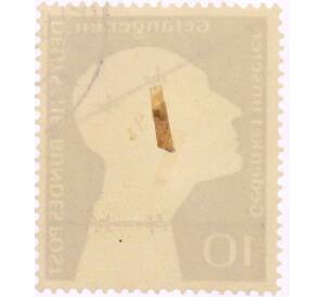 Почтовая марка 10 пфеннигов 1953 года Западная Германия (ФРГ) «Немецкие военнопленные — Заключенный за колючей проволокой» — Фото №2