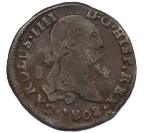 8 мараведи 1808 года Испания — Фото №1