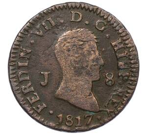 8 мараведи 1817 года Испания — Фото №1