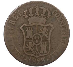 3 кварто 1823 года Испания — провинция Барселона — Фото №1