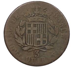 3 кварто 1823 года Испания — провинция Барселона — Фото №2