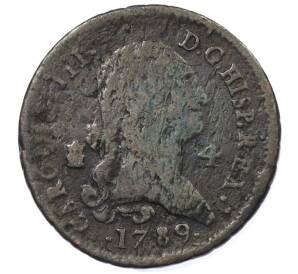 4 мараведи 1789 года Испания — Фото №1