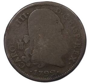 8 мараведи 1799 года Испания — Фото №1