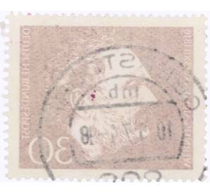 Почтовая марка 30 пфеннигов 1966 года Западная Германия (ФРГ) «150 лет со дня рождения Вернера фон Сименса» — Фото №2