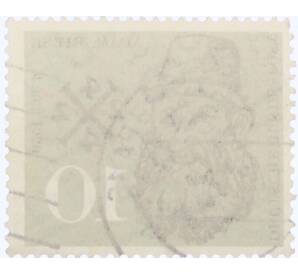 Почтовая марка 10 пфеннигов 1959 года Западная Германия (ФРГ) «400-летие со дня смерти Адама Ризе» — Фото №2