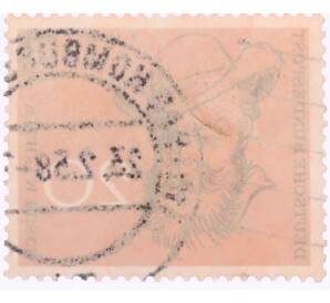 Почтовая марка 20 пфеннигов 1958 года Западная Германия (ФРГ) «Вильгельм Буш» — Фото №2