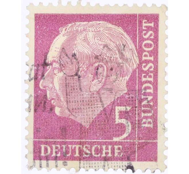 Почтовая марка 5 пфеннигов 1954 года Западная Германия (ФРГ) «Теодор Хойс» (Артикул: T11-26112) — Фото №1