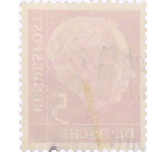 Почтовая марка 5 пфеннигов 1954 года Западная Германия (ФРГ) «Теодор Хойс» (Артикул: T11-26112) — Фото №2