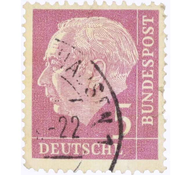 Почтовая марка 5 пфеннигов 1954 года Западная Германия (ФРГ) «Теодор Хойс» (Артикул: T11-26113) — Фото №1