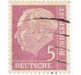 Почтовая марка 5 пфеннигов 1954 года Западная Германия (ФРГ) «Теодор Хойс» (Артикул: T11-26115) — Фото №1