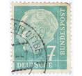 Почтовая марка 7 пфеннигов 1954 года Западная Германия (ФРГ) «Теодор Хойс» (Артикул: T11-26118) — Фото №1