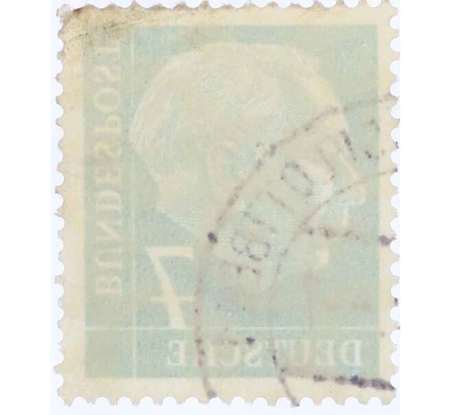 Почтовая марка 7 пфеннигов 1954 года Западная Германия (ФРГ) «Теодор Хойс» (Артикул: T11-26118) — Фото №2