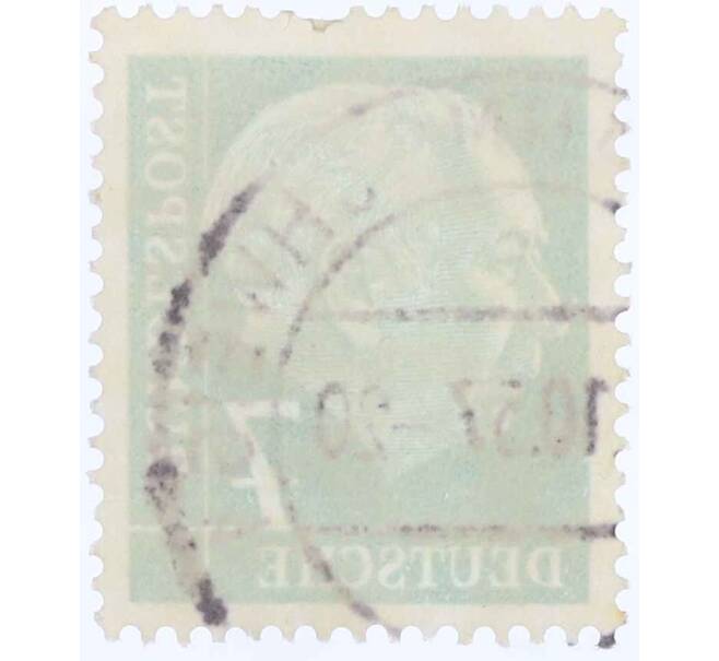 Почтовая марка 7 пфеннигов 1954 года Западная Германия (ФРГ) «Теодор Хойс» (Артикул: T11-26119) — Фото №2