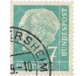 Почтовая марка 7 пфеннигов 1954 года Западная Германия (ФРГ) «Теодор Хойс» (Артикул: T11-26121) — Фото №1