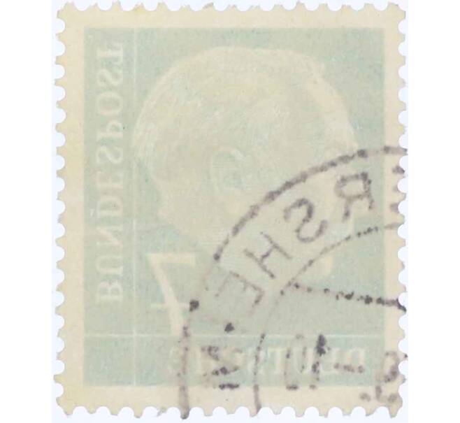 Почтовая марка 7 пфеннигов 1954 года Западная Германия (ФРГ) «Теодор Хойс» (Артикул: T11-26121) — Фото №2