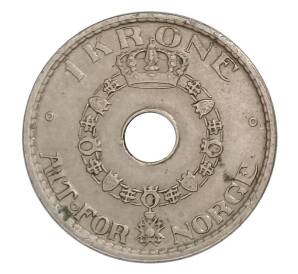 1 крона 1926 года Норвегия — Фото №2