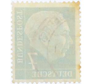 Почтовая марка 7 пфеннигов 1954 года Западная Германия (ФРГ) «Теодор Хойс» — Фото №2