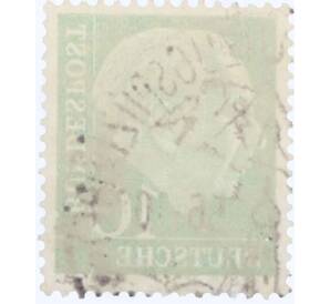 Почтовая марка 10 пфеннигов 1954 года Западная Германия (ФРГ) «Теодор Хойс» — Фото №2