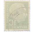 Почтовая марка 10 пфеннигов 1954 года Западная Германия (ФРГ) «Теодор Хойс» (Артикул: T11-26142) — Фото №2