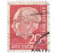 Почтовая марка 20 пфеннигов 1954 года Западная Германия (ФРГ) «Теодор Хойс» (Артикул: T11-26153) — Фото №1
