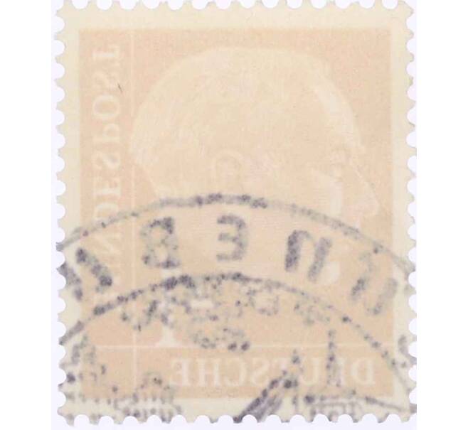 Почтовая марка 4 пфеннига 1954 года Западная Германия (ФРГ) «Теодор Хойс» (Артикул: T11-26155) — Фото №2