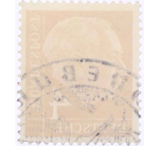 Почтовая марка 4 пфеннига 1954 года Западная Германия (ФРГ) «Теодор Хойс» (Артикул: T11-26156) — Фото №2