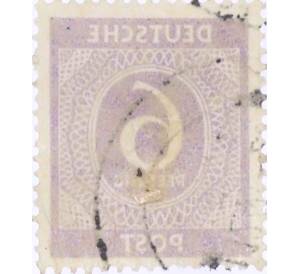 Почтовая марка 6 пфеннигов 1946 года Германия (Союзная Оккупационная зона)