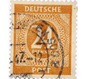 Почтовая марка 24 пфеннигов 1946 года Германия (Союзная Оккупационная зона)