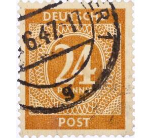 Почтовая марка 24 пфеннигов 1946 года Германия (Союзная Оккупационная зона)