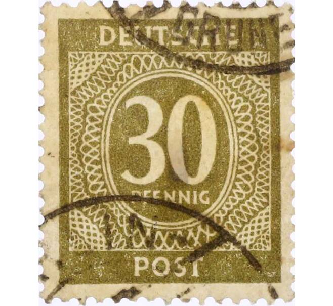 Почтовая марка 30 пфеннигов 1946 года Германия (Союзная Оккупационная зона) (Артикул: T11-26192) — Фото №1