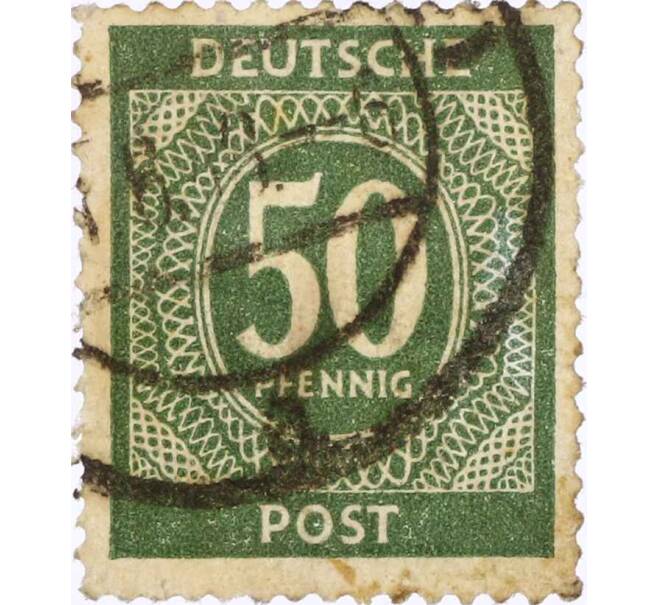 Почтовая марка 50 пфеннигов 1946 года Германия (Союзная Оккупационная зона) (Артикул: T11-26195) — Фото №1
