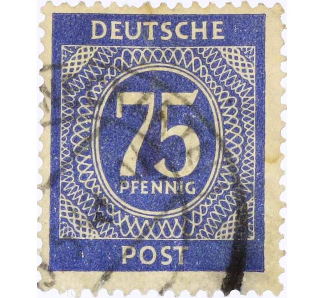 Почтовая марка 75 пфеннигов 1946 года Германия (Союзная Оккупационная зона) (Артикул: T11-26198) — Фото №1
