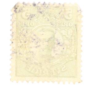 Почтовая марка 5 эре 1911 года Швеция «Густав V»