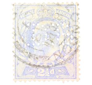 Почтовая марка 2.5 пенни 1902 года Великобритания «Эдуард VII»