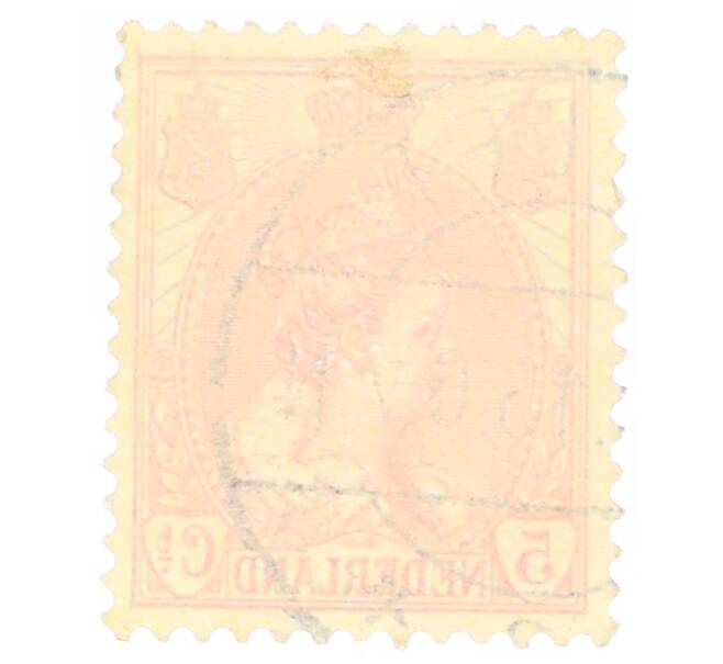 Почтовая марка 5 центов 1899 года Нидерланды «Вильгемина» (Артикул: P2-0522) — Фото №2