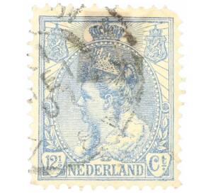 Почтовая марка 12.5 центов 1899 года Нидерланды «Вильгемина» — Фото №1