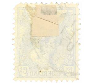 Почтовая марка 12.5 центов 1899 года Нидерланды «Вильгемина» — Фото №2