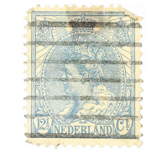 Почтовая марка 12.5 центов 1899 года Нидерланды «Вильгемина» (Артикул: P2-0525) — Фото №1