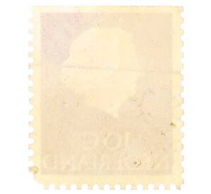 Почтовая марка 10 центов 1953 года Нидерланды «Юлиана» — Фото №2