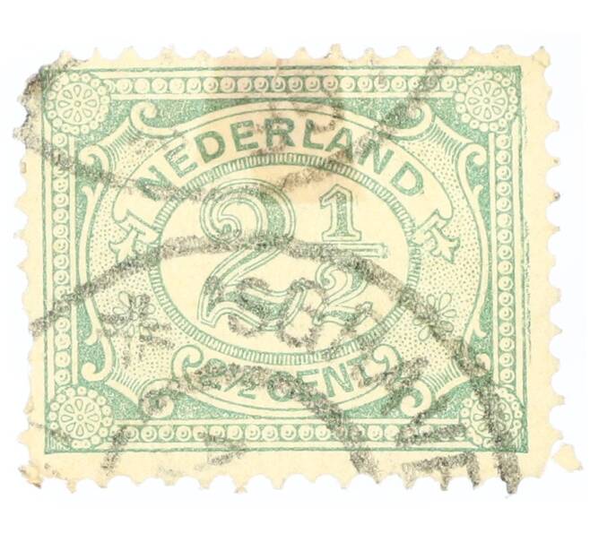 Почтовая марка 2.5 цента 1899 года Нидерланды (Артикул: P2-0540) — Фото №1