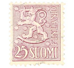 Почтовая марка 25 марок 1959 года Финляндия — Фото №1
