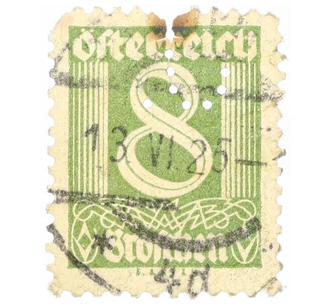 Почтовая марка 8 грошей 1925 года Австрия (Артикул: P2-0568) — Фото №1