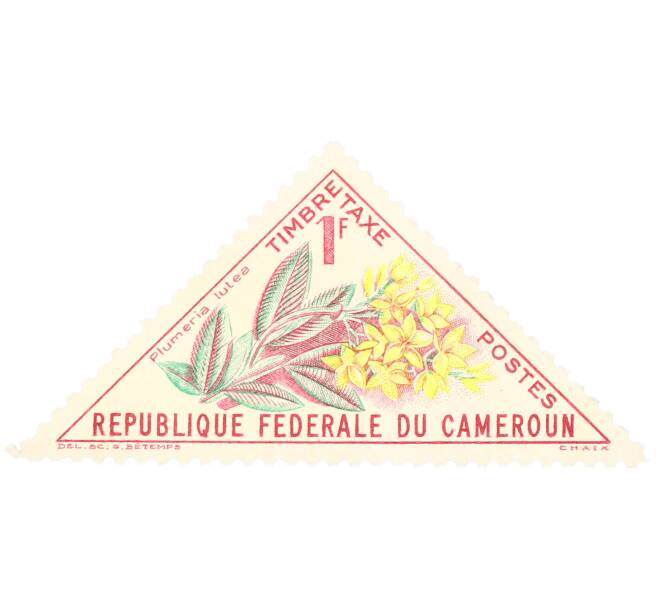 Почтовая марка 5 франков 1963 года Камерун «Пятнистый цветочный жук (Stephanorrhina guttata)» (Артикул: P2-0605) — Фото №1