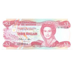 3 доллара 1984 года Багамские острова — Фото №1