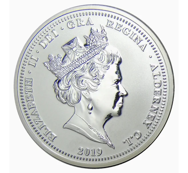 Монета 5 фунтов 2019 года Олдерни — Атлантический Тупик (Артикул M2-33212)