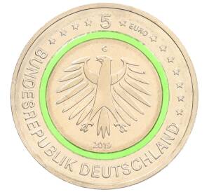 5 евро 2019 года G Германия «Умеренная зона» — Фото №2