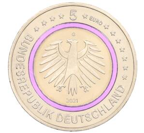 5 евро 2021 года G Германия «Полярная зона» — Фото №2