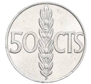 50 сентимо 1966 (71) года Испания — Фото №1