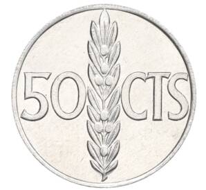 50 сентимо 1966 (71) года Испания — Фото №1