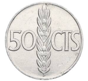 50 сентимо 1966 (68) года Испания — Фото №1